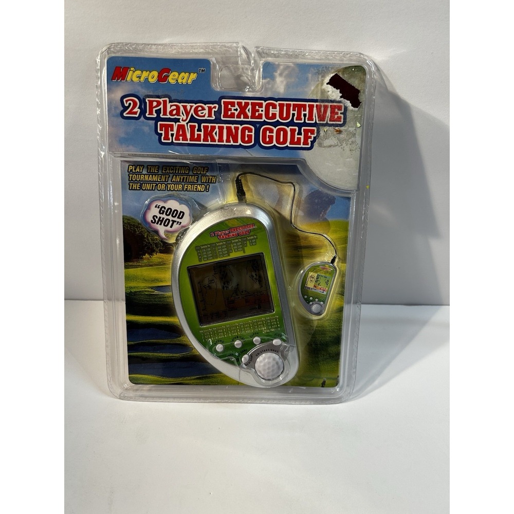 MicroGear 2 Player Executive Talking Golf Game Handheld Electronic Sealed New